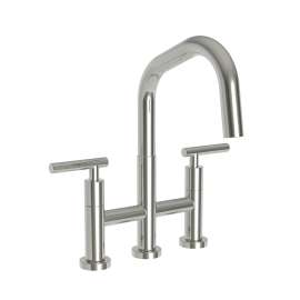 Newport Brass East Linear(R): Kitchen Bridge Pull-Down Faucet