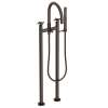 Newport Brass East Linear(R): Exposed Tub & Hand Shower Set w/Risers