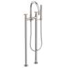 Newport Brass East Linear(R): Exposed Tub & Hand Shower Set w/Risers