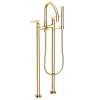 Newport Brass East Linear(R): Exposed Tub & Hand Shower Set w/Risers