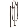 Newport Brass East Linear(R): Exposed Tub & Hand Shower Set w/Risers