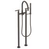 Newport Brass East Linear(R): Exposed Tub & Hand Shower Set w/Risers