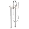Newport Brass East Linear(R): Exposed Tub & Hand Shower Set w/Risers