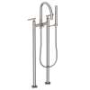 Newport Brass East Linear(R): Exposed Tub & Hand Shower Set w/Risers
