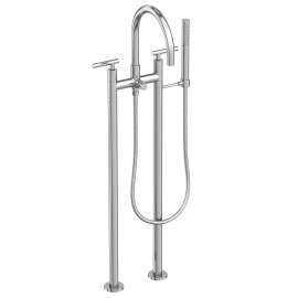 Newport Brass East Linear(R): Exposed Tub & Hand Shower Set w/Risers