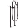 Newport Brass East Linear(R): Exposed Tub & Hand Shower Set w/Risers