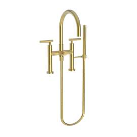 Newport Brass East Linear(R): Exposed Tub & Hand Shower Set - Deck Mount