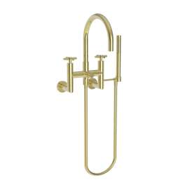 Newport Brass East Linear(R): Exposed Tub & Hand Shower Set - Wall Mount