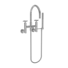 Newport Brass East Linear(R): Exposed Tub & Hand Shower Set - Wall Mount