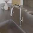 Newport Brass East Linear(R): Pull-Down Kitchen Faucet - Trigger Spray