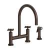 Newport Brass East Linear(R): Kitchen Bridge Faucet with Side Spray