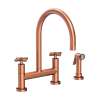 Newport Brass East Linear(R): Kitchen Bridge Faucet with Side Spray