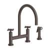 Newport Brass East Linear(R): Kitchen Bridge Faucet with Side Spray