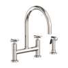 Newport Brass East Linear(R): Kitchen Bridge Faucet with Side Spray
