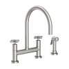 Newport Brass East Linear(R): Kitchen Bridge Faucet with Side Spray
