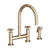 Newport Brass East Linear(R): Kitchen Bridge Faucet with Side Spray