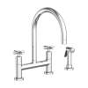 Newport Brass East Linear(R): Kitchen Bridge Faucet with Side Spray