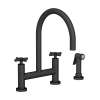 Newport Brass East Linear(R): Kitchen Bridge Faucet with Side Spray