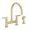 Newport Brass East Linear(R): Kitchen Bridge Faucet with Side Spray