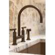 Newport Brass East Linear(R): Kitchen Bridge Faucet with Side Spray