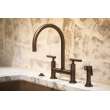 Newport Brass East Linear(R): Kitchen Bridge Faucet with Side Spray