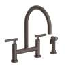 Newport Brass East Linear(R): Kitchen Bridge Faucet with Side Spray