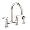 Newport Brass East Linear(R): Kitchen Bridge Faucet with Side Spray