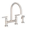 Newport Brass East Linear(R): Kitchen Bridge Faucet with Side Spray