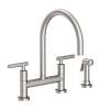 Newport Brass East Linear(R): Kitchen Bridge Faucet with Side Spray