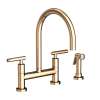 Newport Brass East Linear(R): Kitchen Bridge Faucet with Side Spray