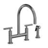 Newport Brass East Linear(R): Kitchen Bridge Faucet with Side Spray