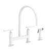 Newport Brass East Linear(R): Kitchen Bridge Faucet with Side Spray