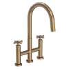 Newport Brass East Linear(R): Kitchen Bridge Pull-Down Faucet