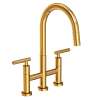 Newport Brass East Linear(R): Kitchen Bridge Pull-Down Faucet