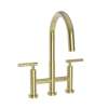 Newport Brass East Linear(R): Kitchen Bridge Pull-Down Faucet