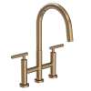 Newport Brass East Linear(R): Kitchen Bridge Pull-Down Faucet