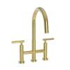 Newport Brass East Linear(R): Kitchen Bridge Pull-Down Faucet