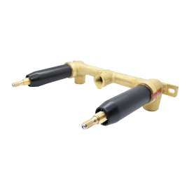 Newport Brass Other: 2-Valve rough with 1/2" NPT outlets.
