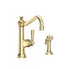 Newport Brass Jacobean: Single Handle Kitchen Faucet with Side Spray