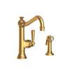 Newport Brass Jacobean: Single Handle Kitchen Faucet with Side Spray