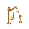 Newport Brass Jacobean: Single Handle Kitchen Faucet with Side Spray