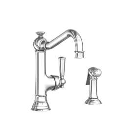 Newport Brass Jacobean: Single Handle Kitchen Faucet with Side Spray