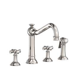 Newport Brass Jacobean: Kitchen Faucet with Side Spray