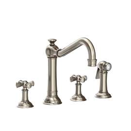 Newport Brass Jacobean: Kitchen Faucet with Side Spray