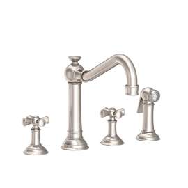 Newport Brass Jacobean: Kitchen Faucet with Side Spray