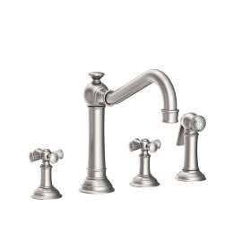 Newport Brass Jacobean: Kitchen Faucet with Side Spray