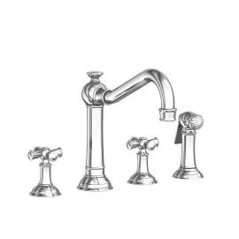 Newport Brass Jacobean: Kitchen Faucet with Side Spray