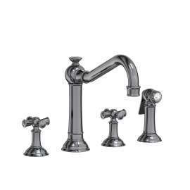Newport Brass Jacobean: Kitchen Faucet with Side Spray