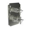 Newport Brass Chesterfield(R): 1/2" Square Thermostatic Trim Plate with Handle