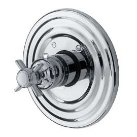 Newport Brass Chesterfield(R): 3/4" Round Thermostatic Trim Plate with Handle